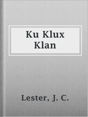 cover image of Ku Klux Klan